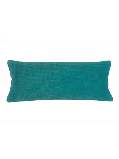 Anaya So Soft Linen Body Pillow With Down Alternative Insert In Teal