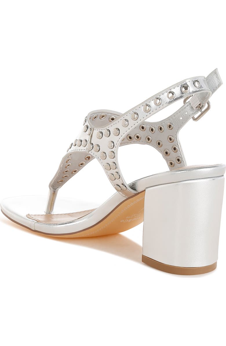 Rag & Co Chan Studded Sandal, Alternate, color, Silver