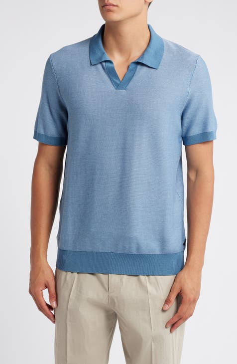 Tempio Cotton & Lyocell Polo Sweater