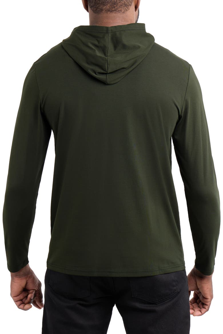 Long Sleeve Hooded T-Shirt, Alternate, color, OLIVE