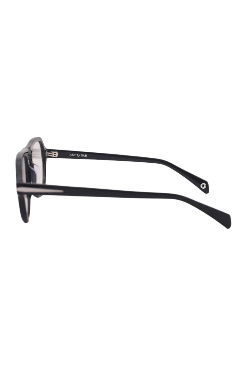 Ash Sunglasses, Alternate, color, Gloss Black - Blue Light Clear