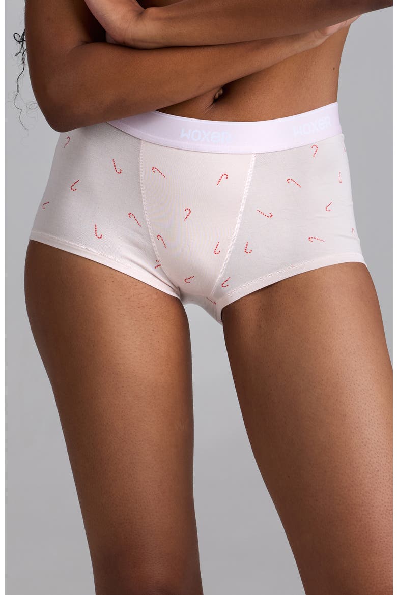 Bold Ultrasoft Boyshorts, Main, color, CANDY CANE DITSY