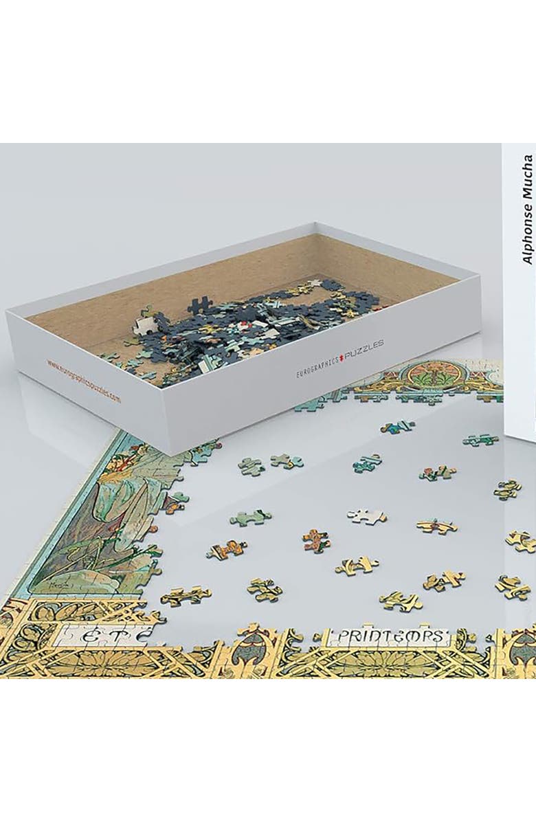 Eurographics Four Seasons By Alphonse Maria Mucha 1000 Piece Puzzle, Alternate, color, Multicolored