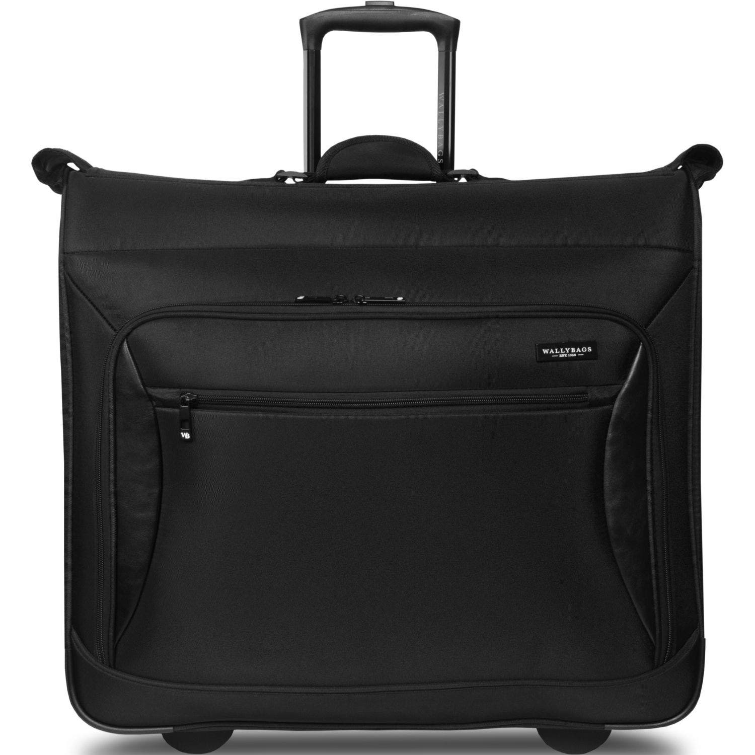 Wallybags 45" Premium Rolling Garment Bag with multiple pockets, Black, Main, color, Black