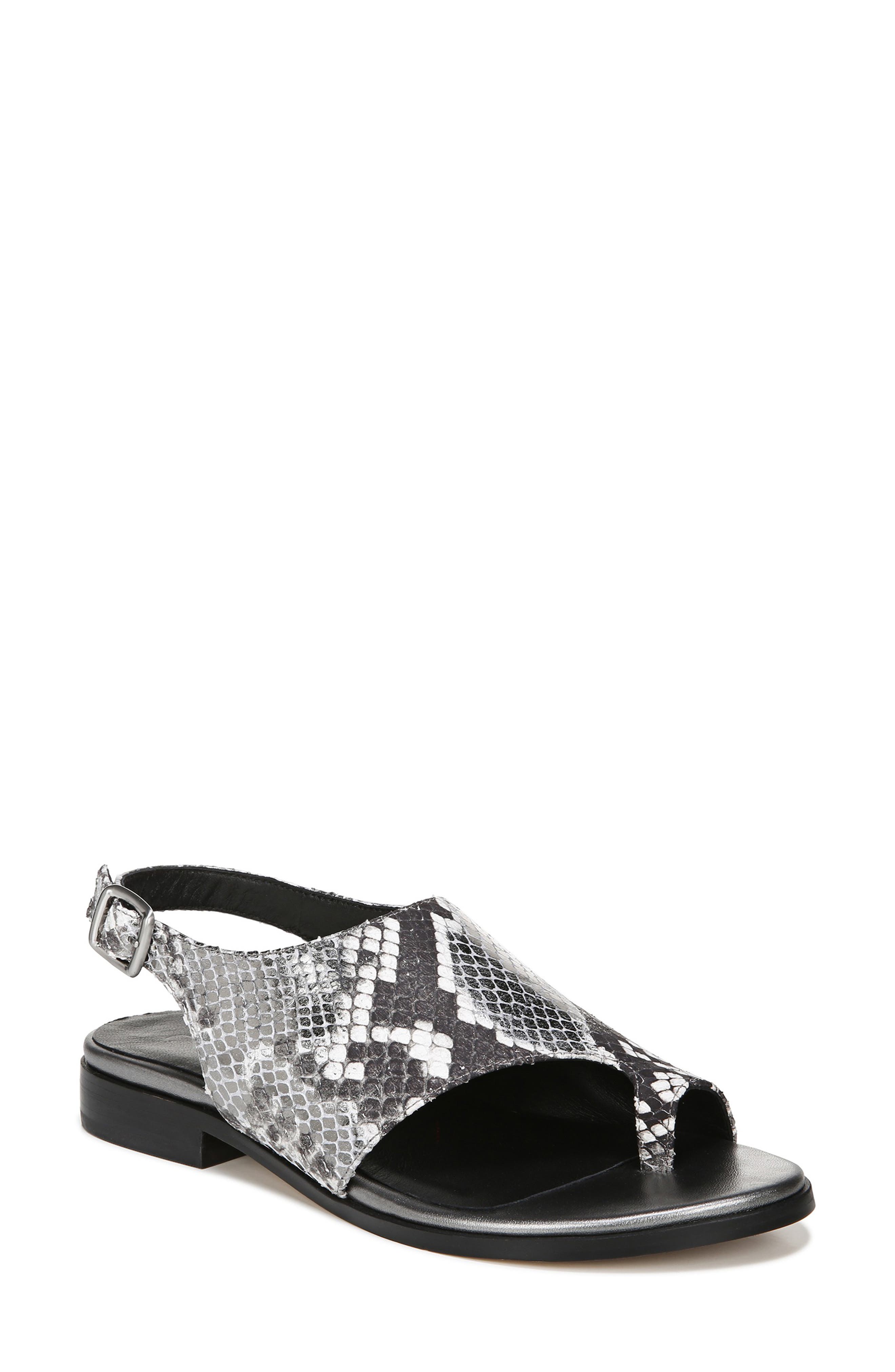 27 Edit Emma Toe Loop Sandal, Main, color, SNAKE PRINT LEATHER
