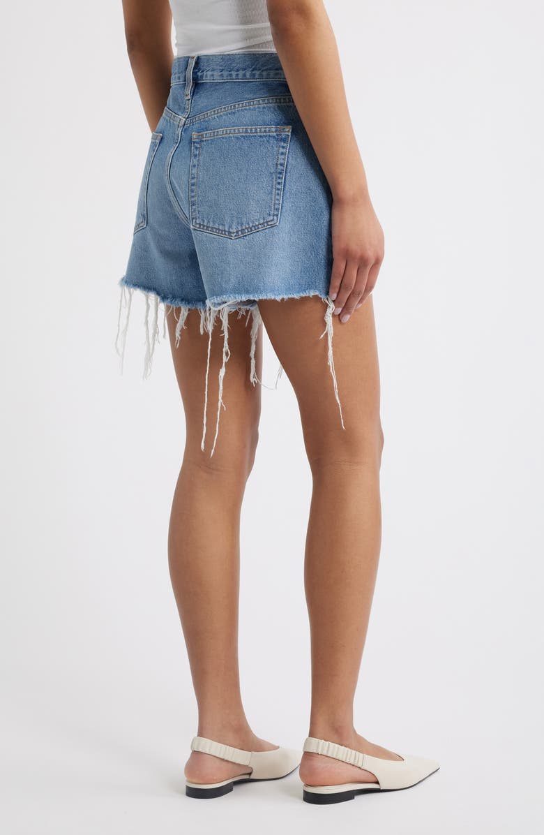 FRAME The Long Hang High Waist Denim Cutoff Shorts, Alternate, color, Loretta