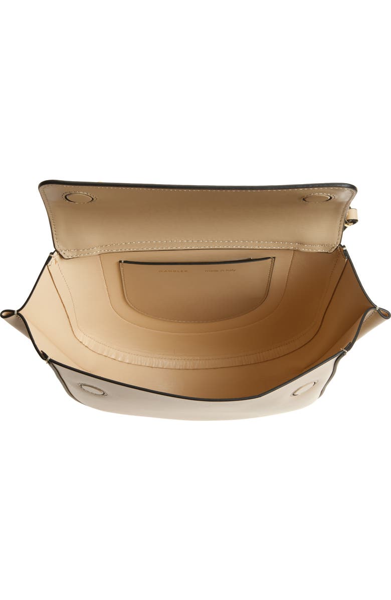 Wandler Small Hortensia Leather Top Handle Bag, Alternate, color, Linen 1350