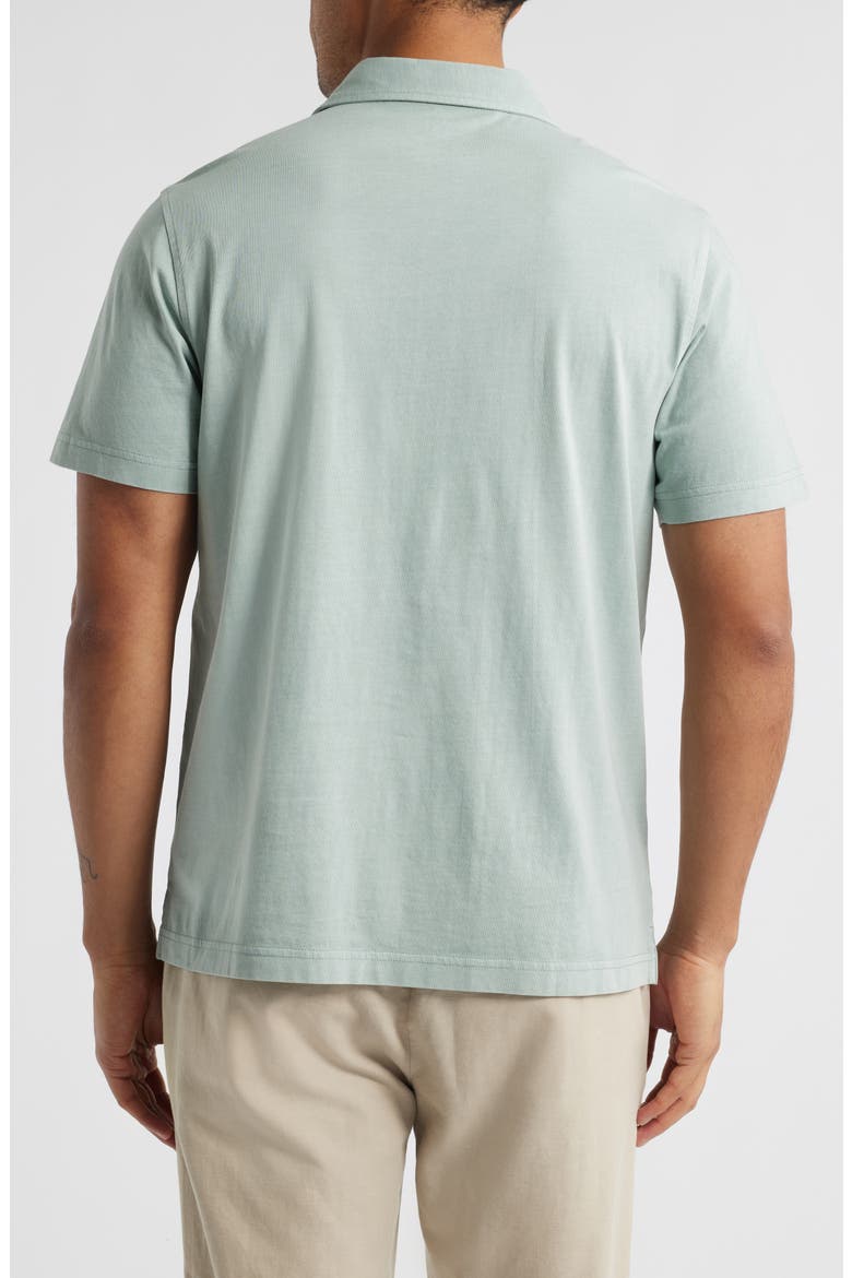 Solid Cotton Jersey Polo, Alternate, color, GREY BLUE