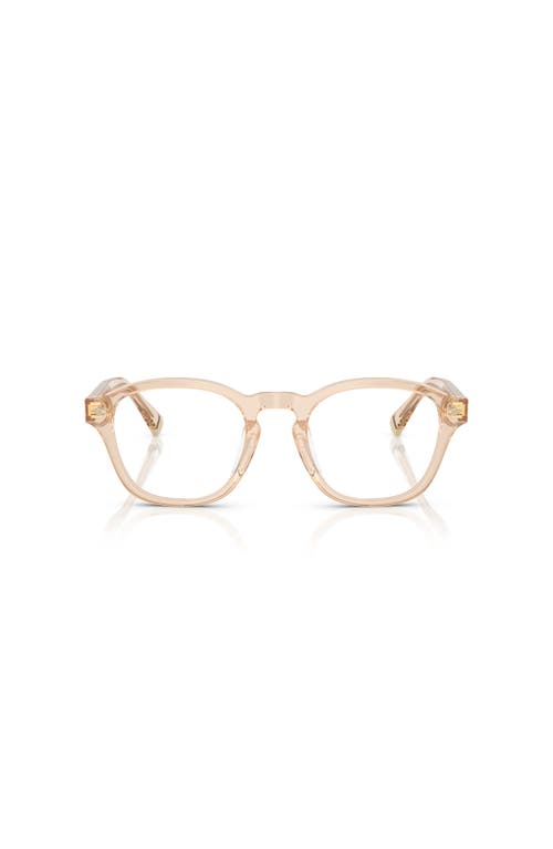 Brunello Cucinelli 50mm Square Optical Glasses In Brown