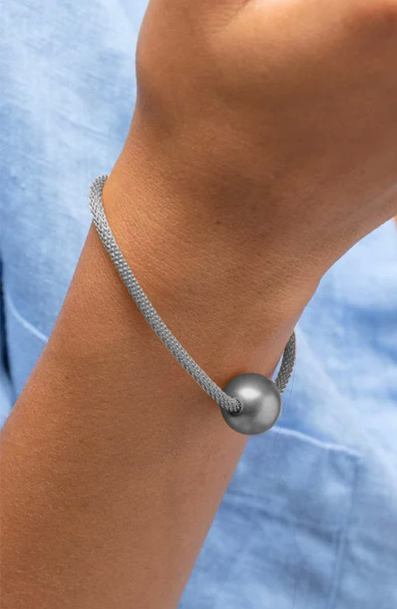 Bearfruit Jewelry Marina Magnetic Sphere Bracelet Statement Trendy, Alternate, color, Dark Grey