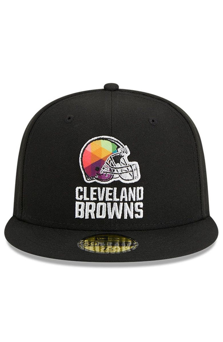 New Era Men's New Era  Black Cleveland Browns 2023 NFL Crucial Catch 59FIFTY Fitted Hat, Alternate, color, Black