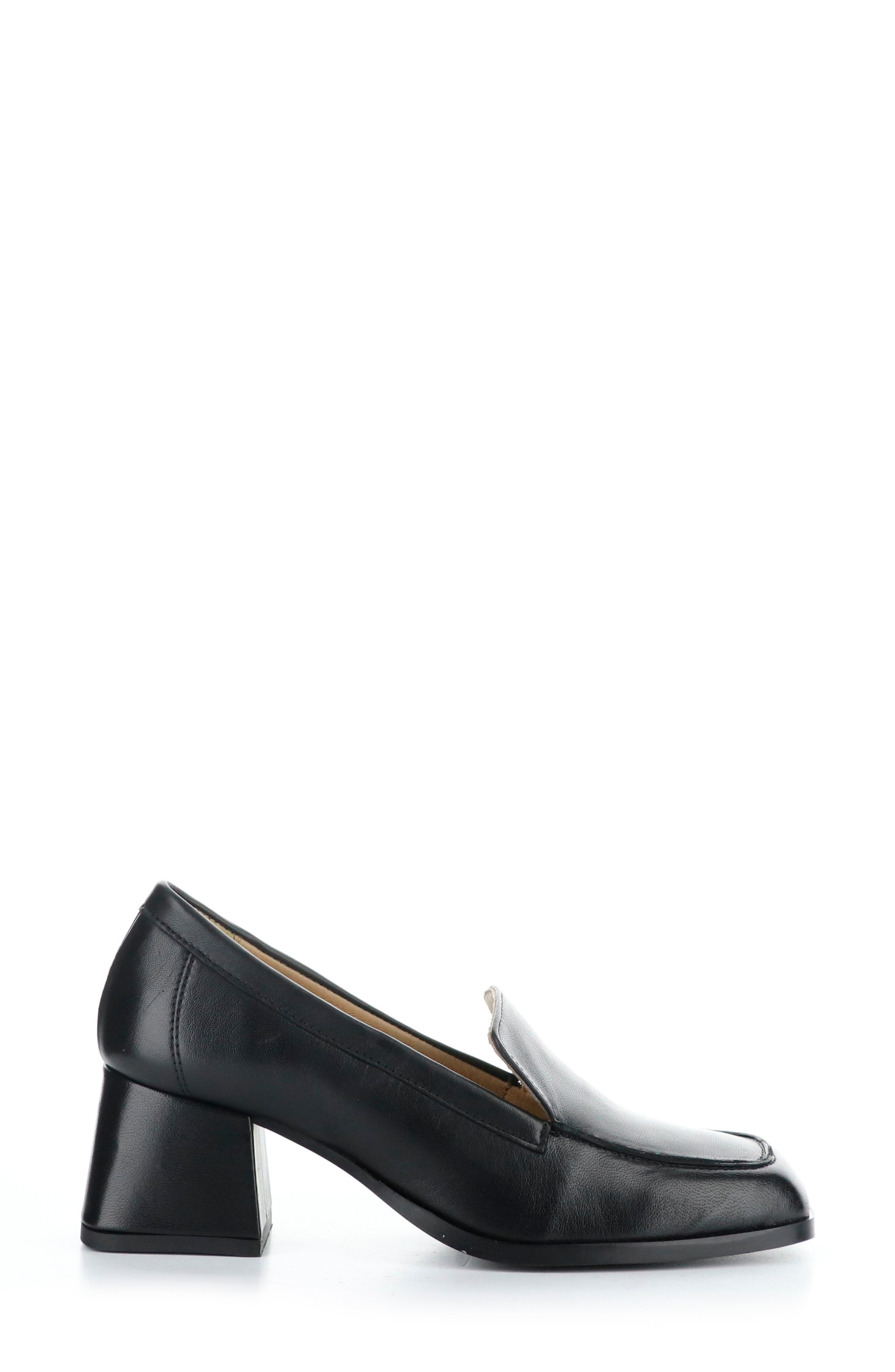 Bos. & Co. Amari Loafer Pump, Alternate, color, Black Cordero Leathe