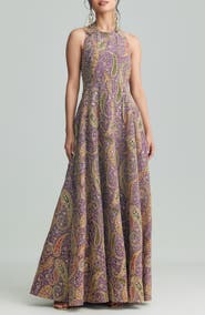 holiCHIC Zena Embellished Halter Gown