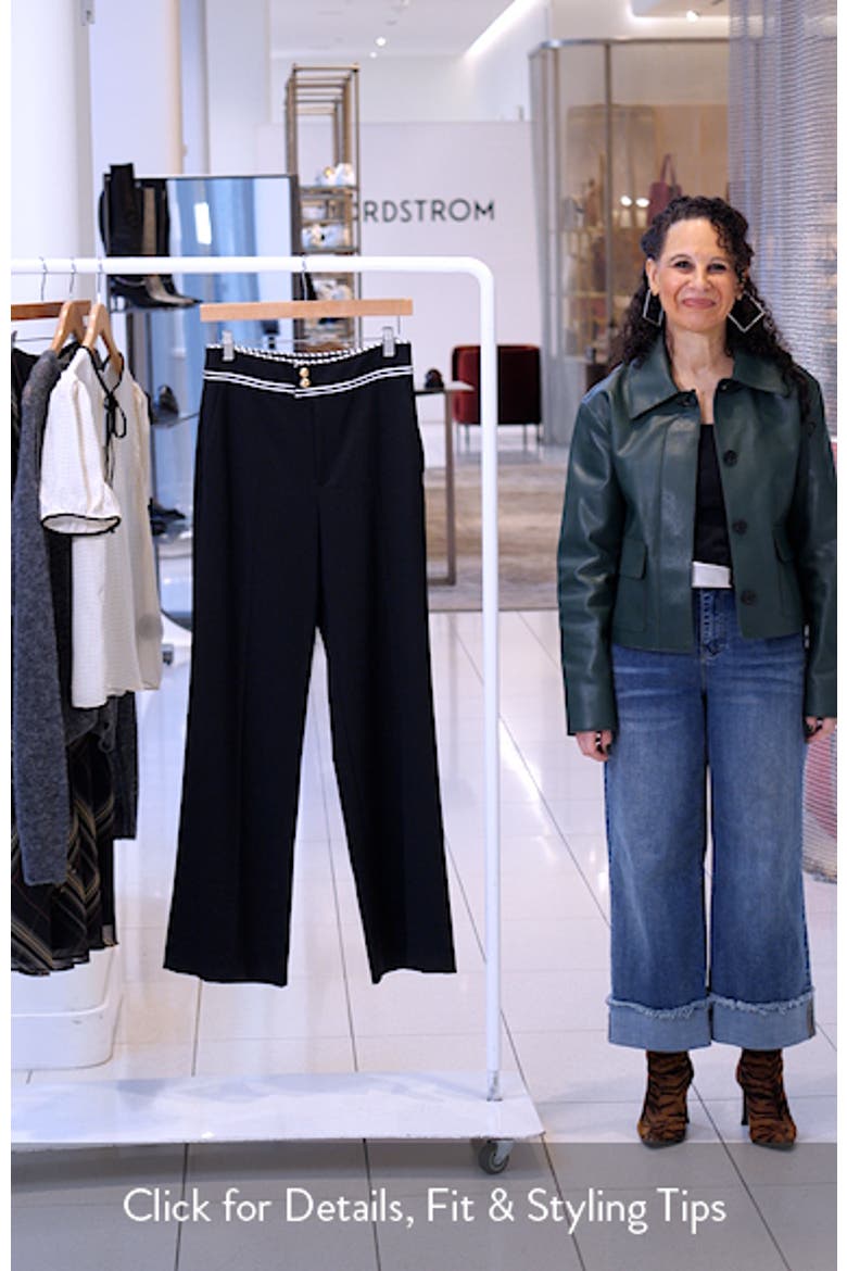Prim Contrast Piping Pants video