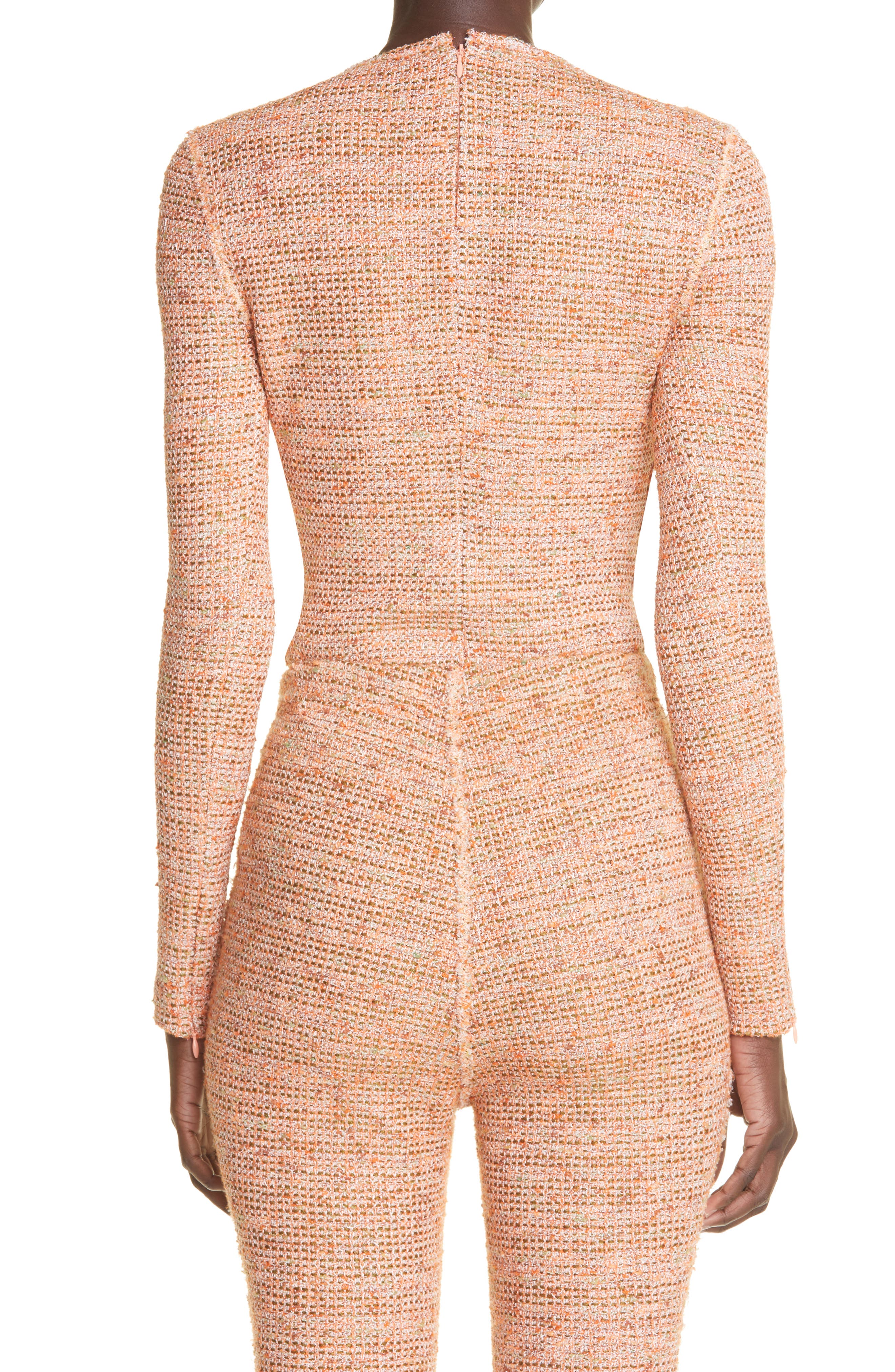Long Sleeve Boucle Knit Top - image 2