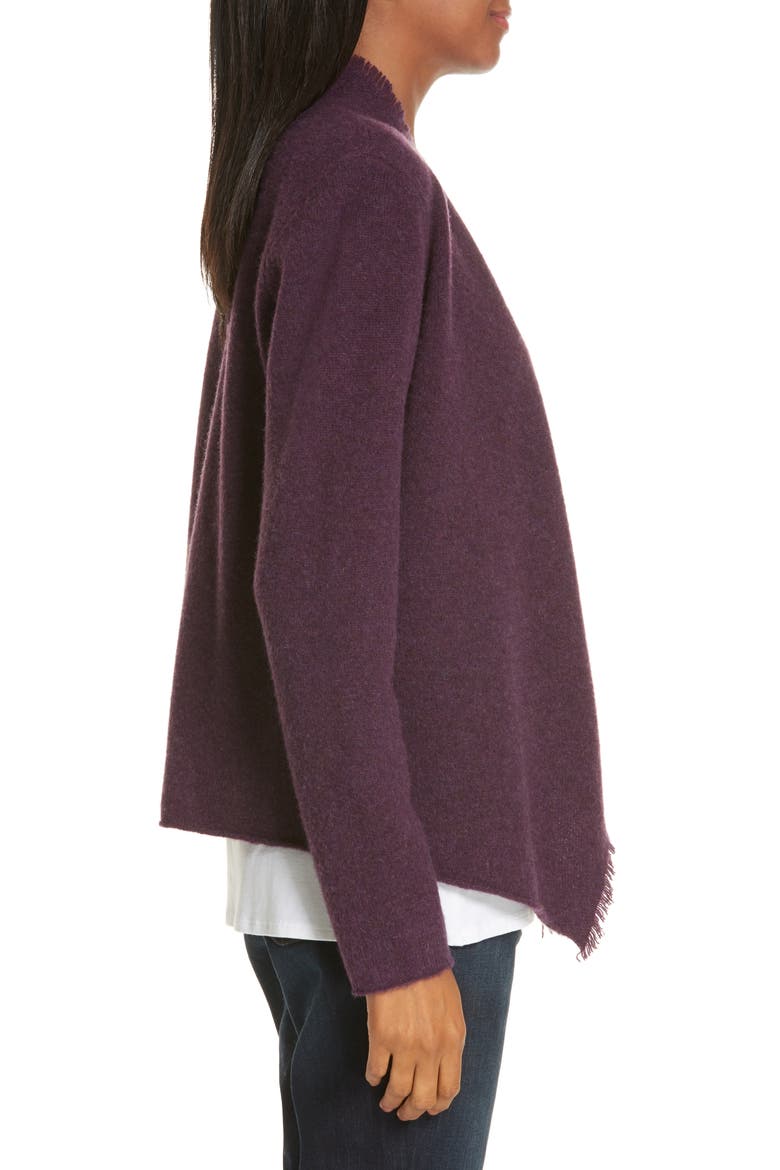 Felted Merino Lambswool Cardigan, Alternate, color, RAISONETTE