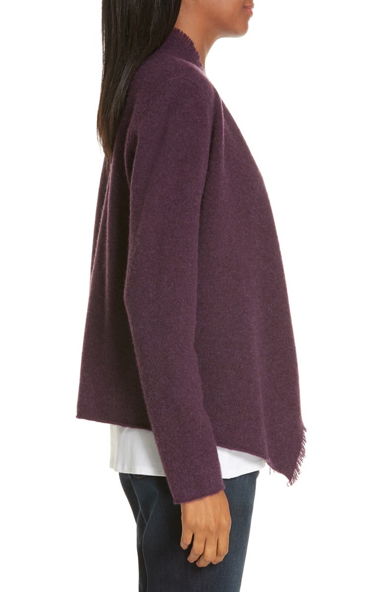 Eileen Fisher Felted Merino Lambswool Cardigan, Alternate, color, 
