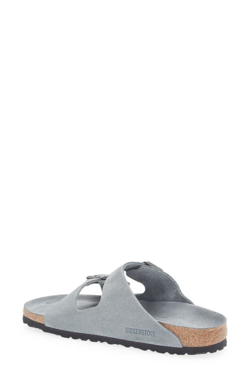 Birkenstock Arizona Soft Footbed Slide Sandal In Gray