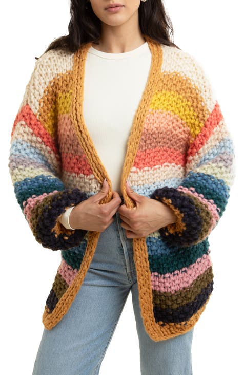 Mayflower Stripe Crochet Cardigan