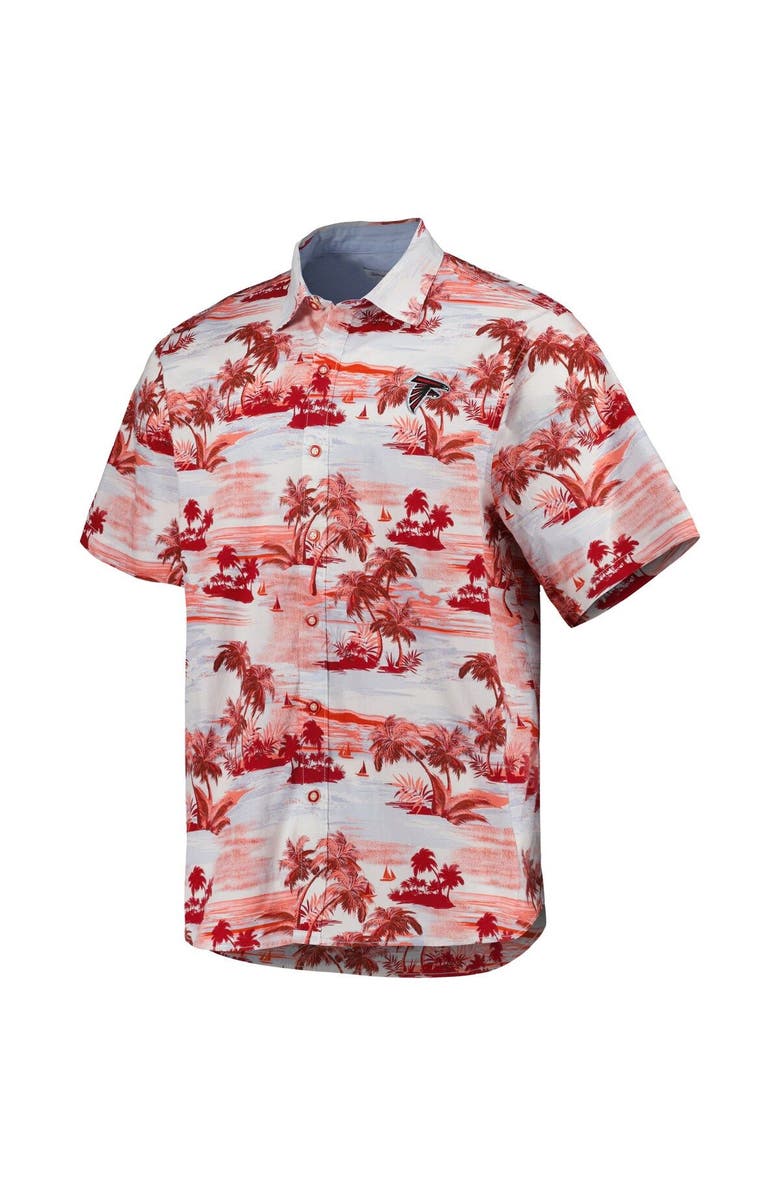 Tommy Bahama Men's Tommy Bahama Red Atlanta Falcons Sport Tropical Horizons Button-Up Shirt, Alternate, color,