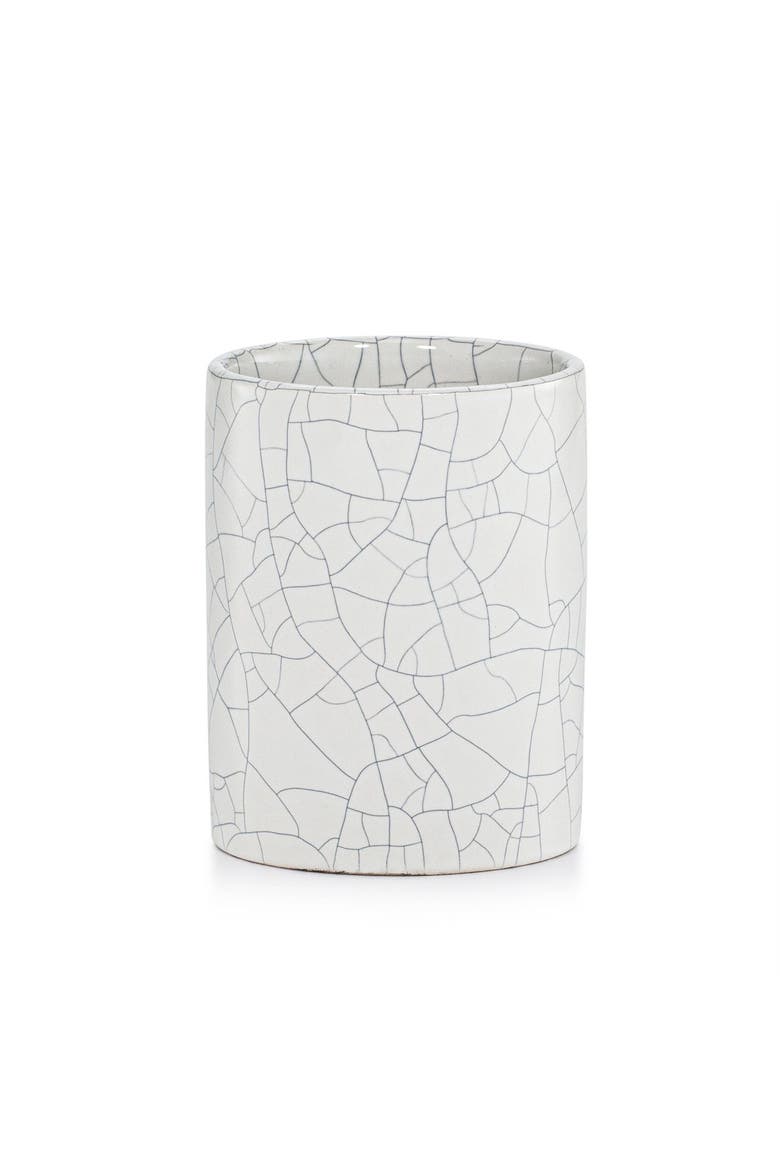 Frattura White Brush Holder, Main, color, WHITE