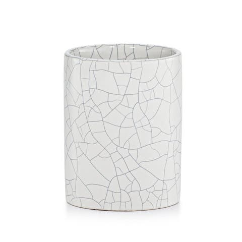 Frattura White Brush Holder