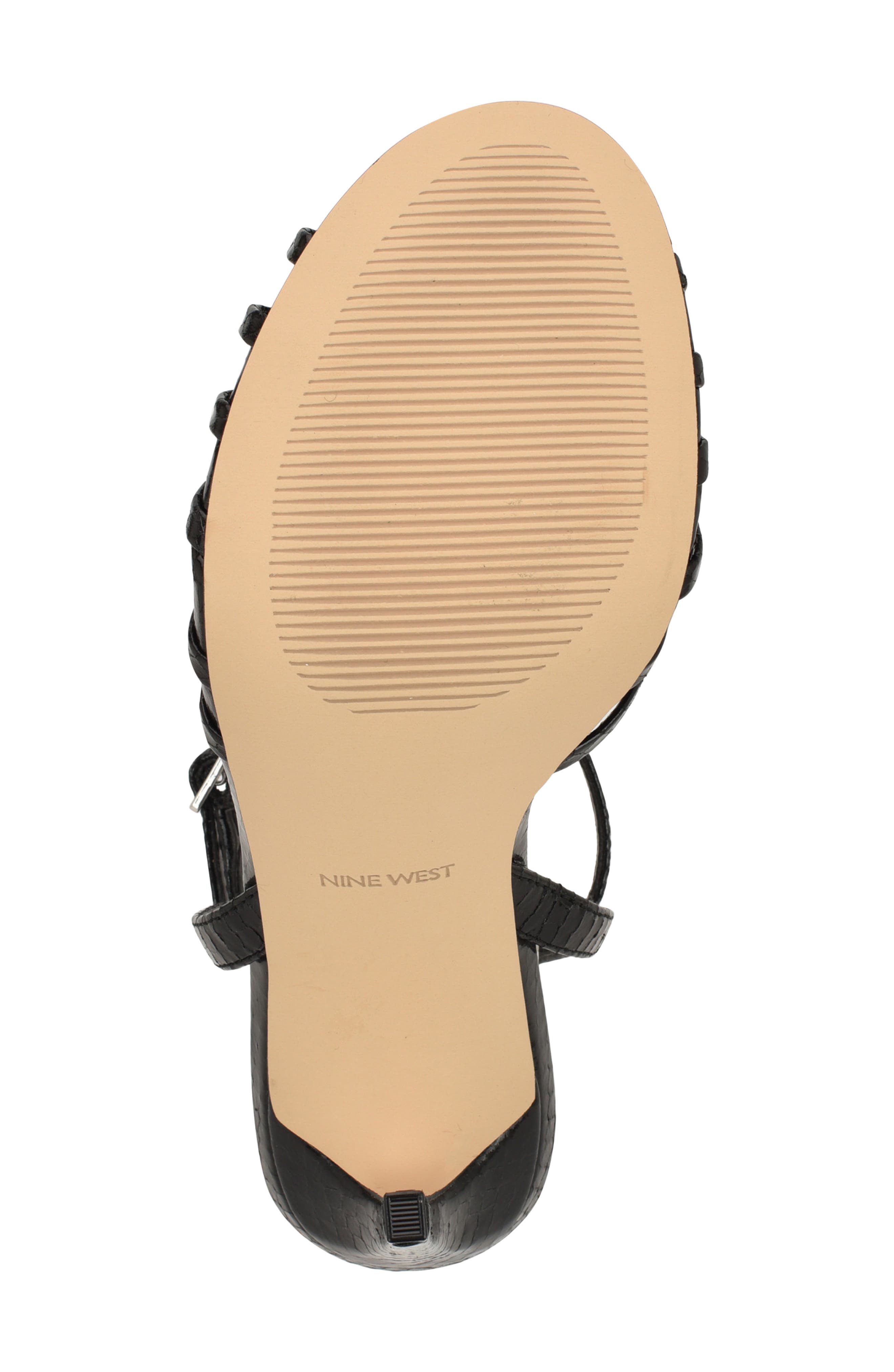 Nine West Meripen Ankle Strap Sandal, Alternate, color, Black