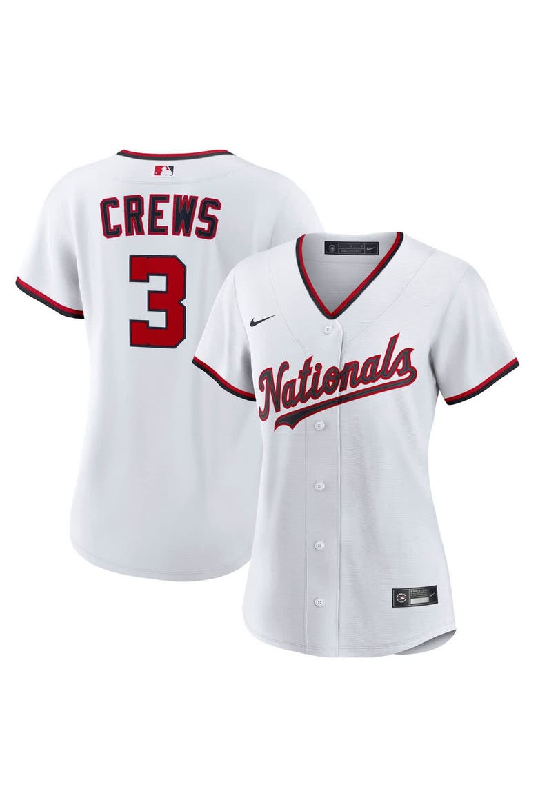 Women's Nike Dylan Crews White Washington Nationals Home Replica Jersey, Main, color, White