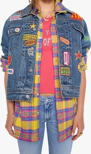 MOTHER The Duo Patched Denim Jacket