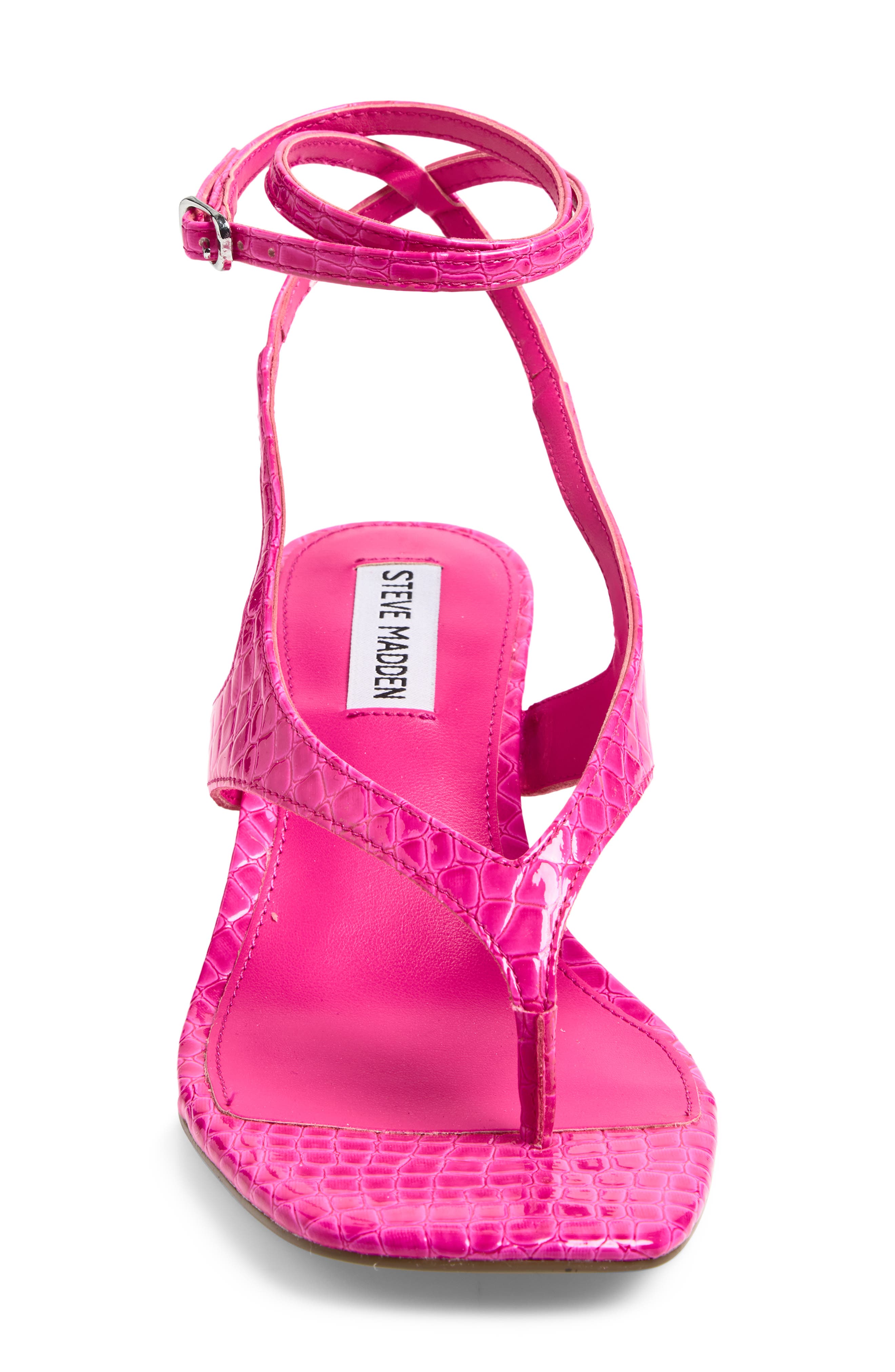 Rayger Ankle Strap Heel Sandal, Alternate, color, HOT PINK