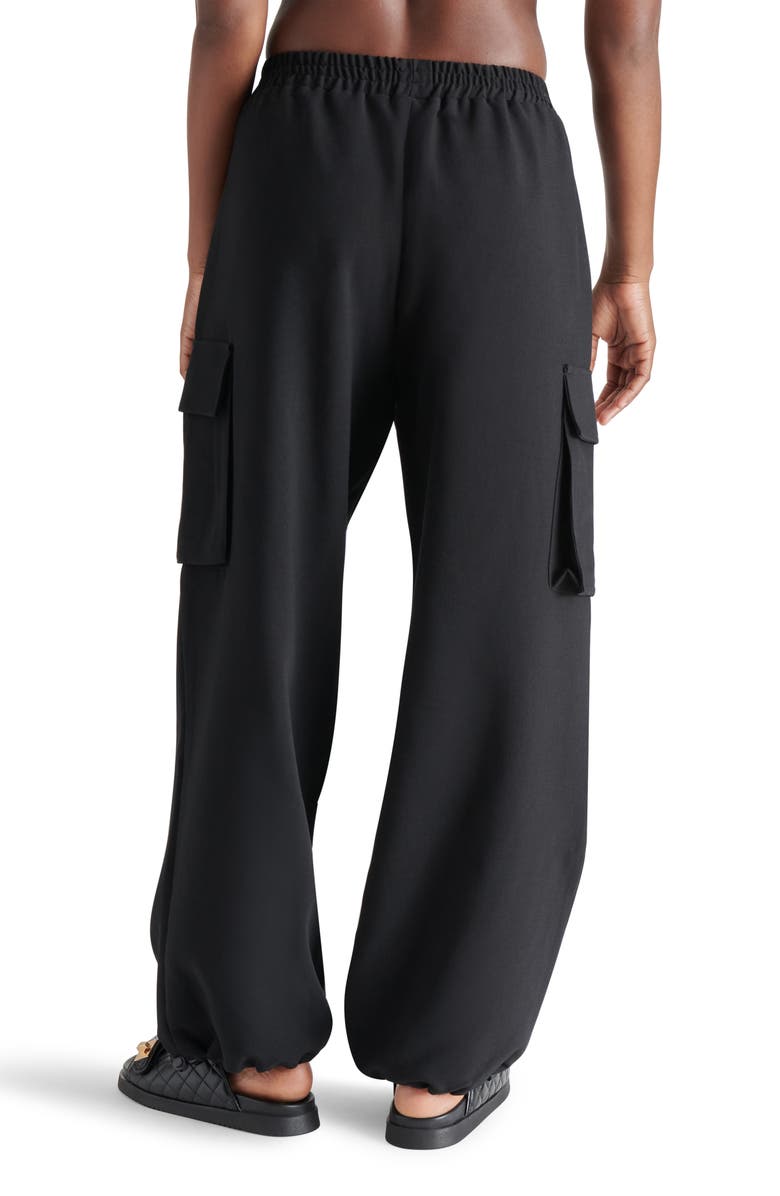 Steve Madden Themis Cargo Pants, Alternate, color, Black