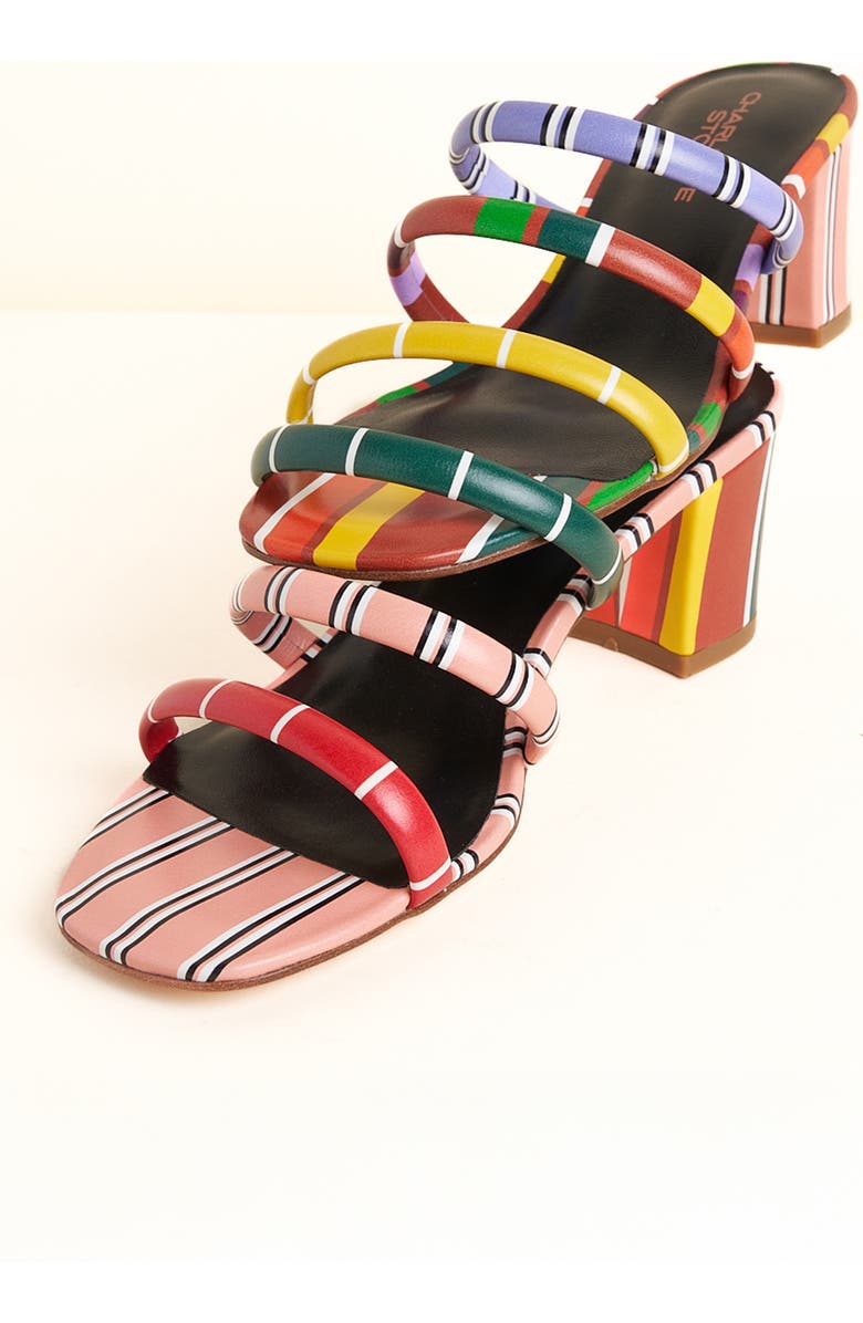 Charlotte Stone Belle Mismatch Slide Sandal, Alternate, color,