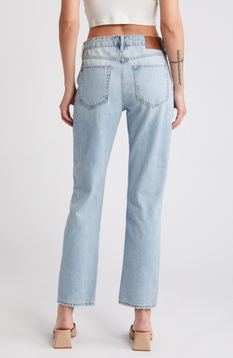 HIDDEN JEANS Ripped Mid Rise Straight Leg Jeans, Alternate, color, 
