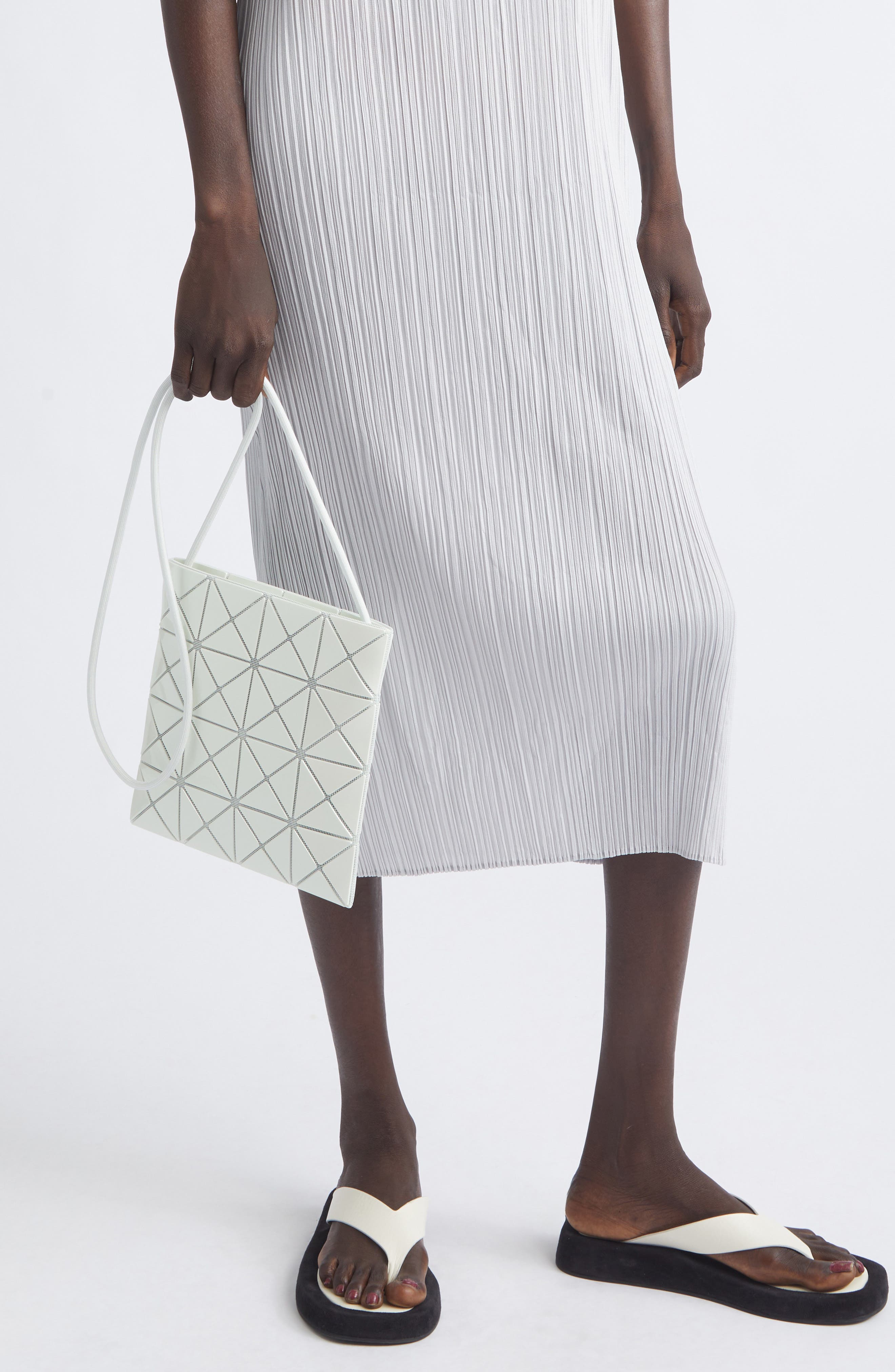 Lucent One Tone PVC Crossbody Bag, Alternate, color, GREEN WHITE