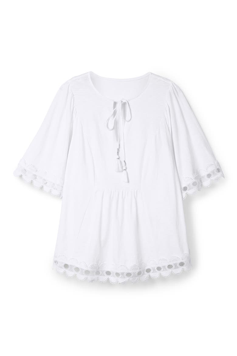 Ayla Jersey Top, Alternate, color, WHITE