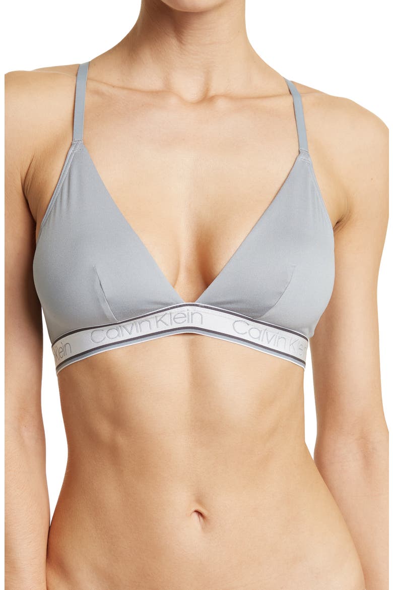 Logo Triangle Bra, Main, color, 3OU WOLF GREY