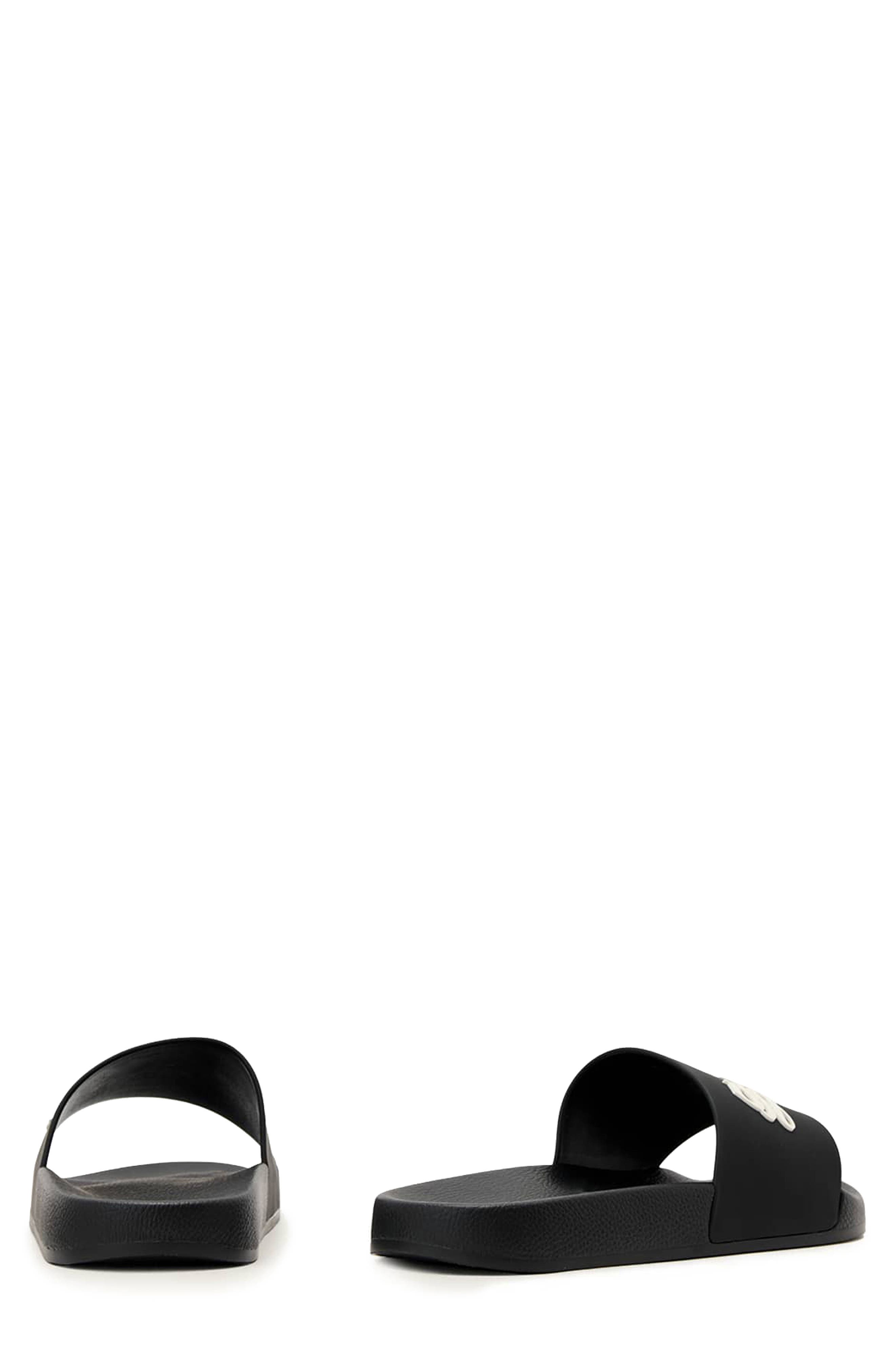 AllSaints Saint Slide Sandal, Alternate, color, Black