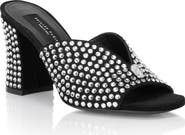 PHILIPP PLEIN Suede Platform Sandals Strass Women