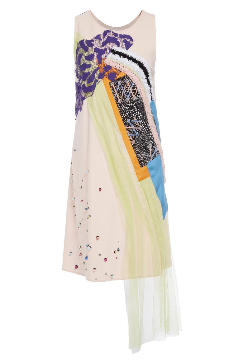 'Rose' Sleeveless Sheath Dress, Alternate, color, ROSE