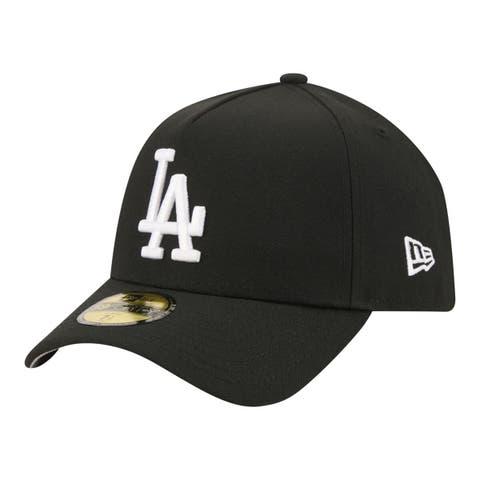 Men's New Era  Black Los Angeles Dodgers A-Frame 59FORTY Fitted Hat