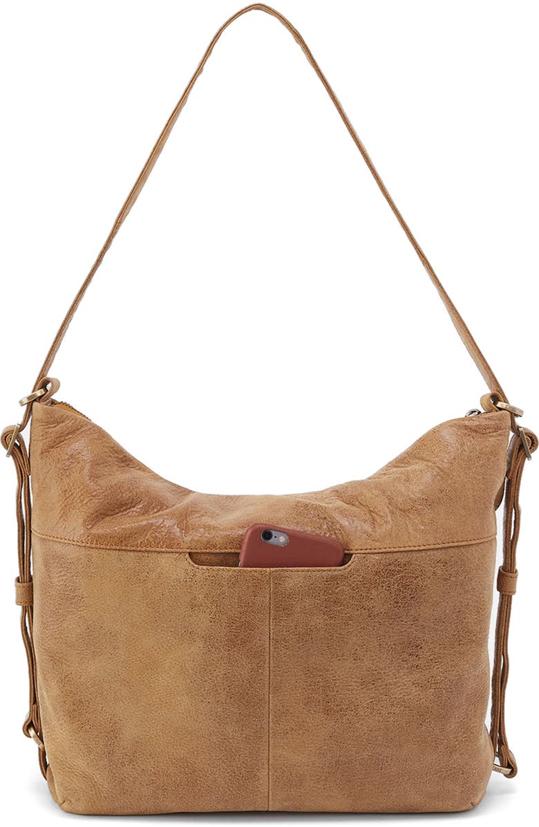HOBO Emily Convertible Leather Backpack, Main, color, Whiskey