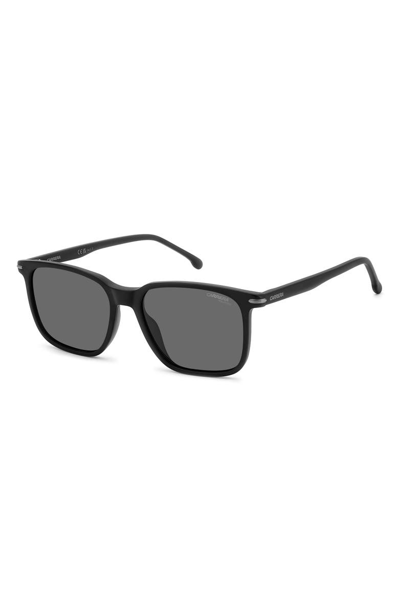 Carrera Eyewear 55mm Polarized Rectangular Sunglasses, Alternate, color, 