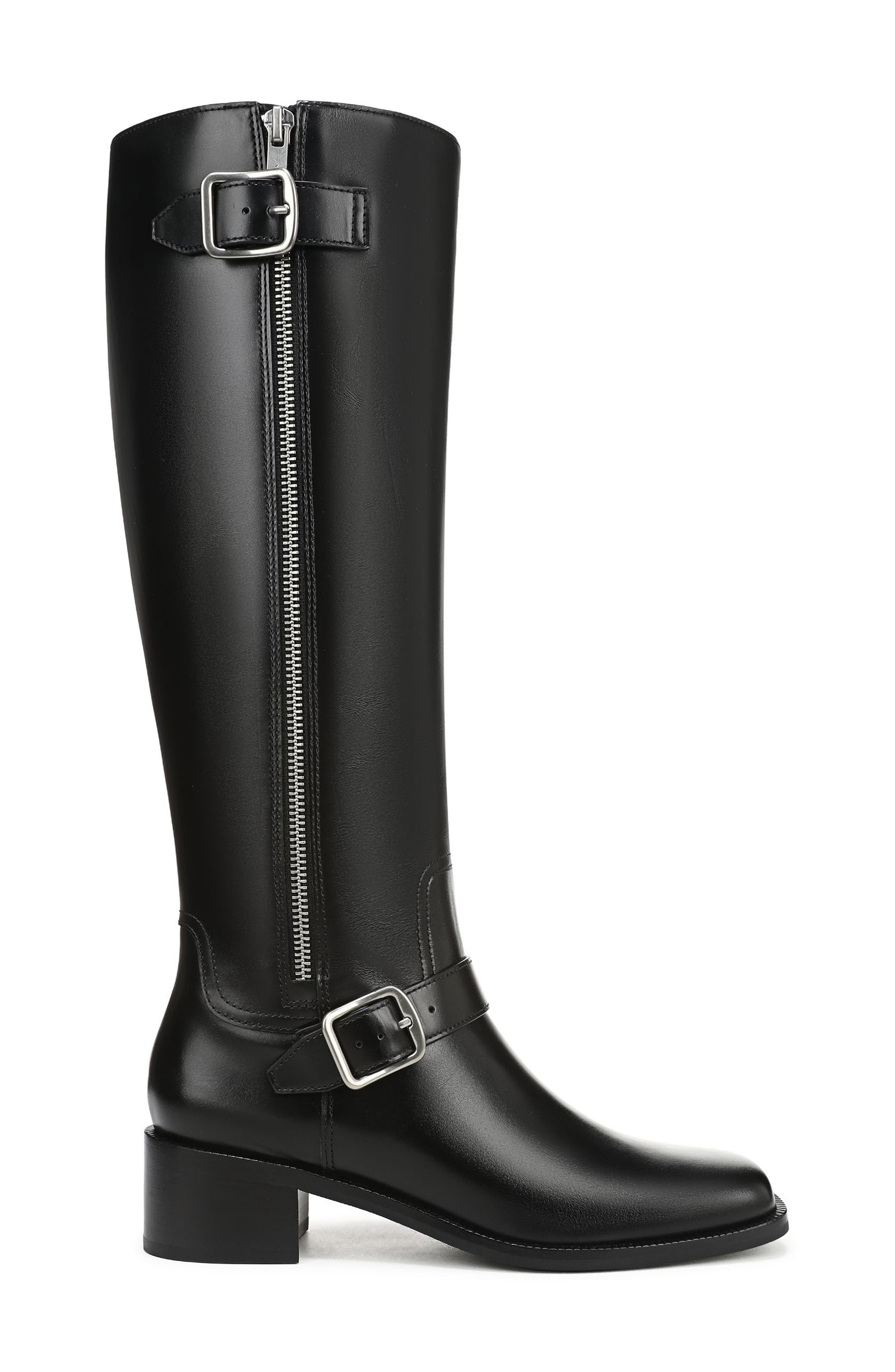 Vince Leighton Knee High Boot, Alternate, color, Black Regular Calf