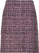 ST. JOHN Lurex Tape Tweed Skirt