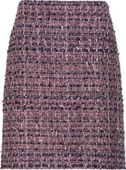 ST. JOHN Lurex Tape Tweed Skirt