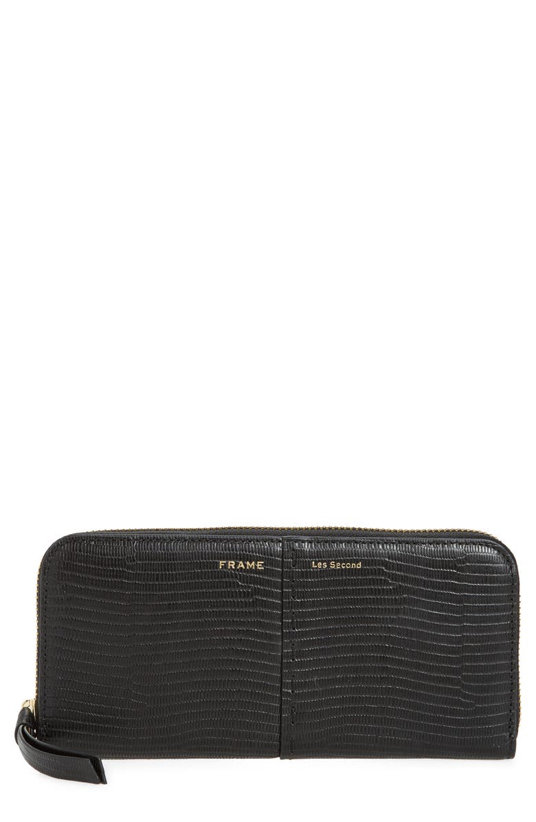 FRAME Les Second Embossed Continental Wallet, Main, color, 