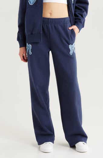 PacSun Denim Applique Baggy Sweatpants