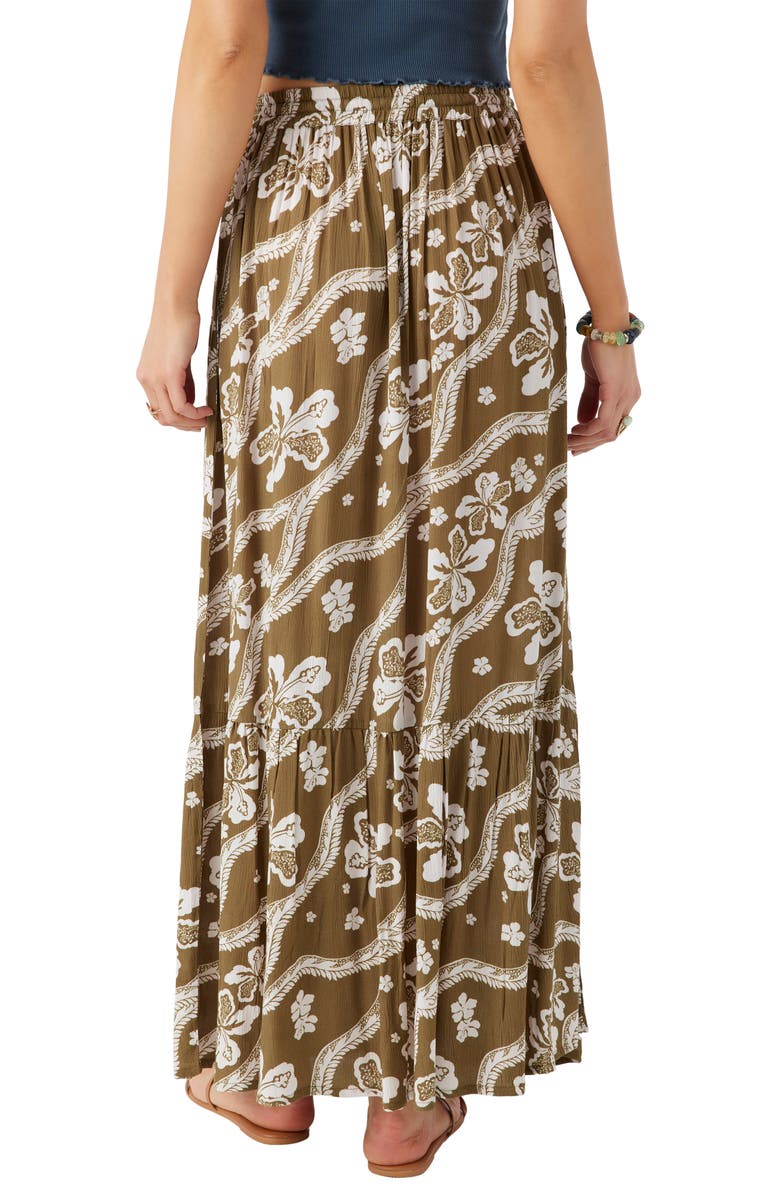 O'Neill Blaine Floral Tiered Maxi Skirt, Alternate, color, 