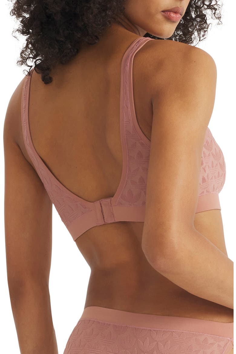 Microterrot Monogram Comfort Scoop Bralette, Alternate, color, WARM CLAY