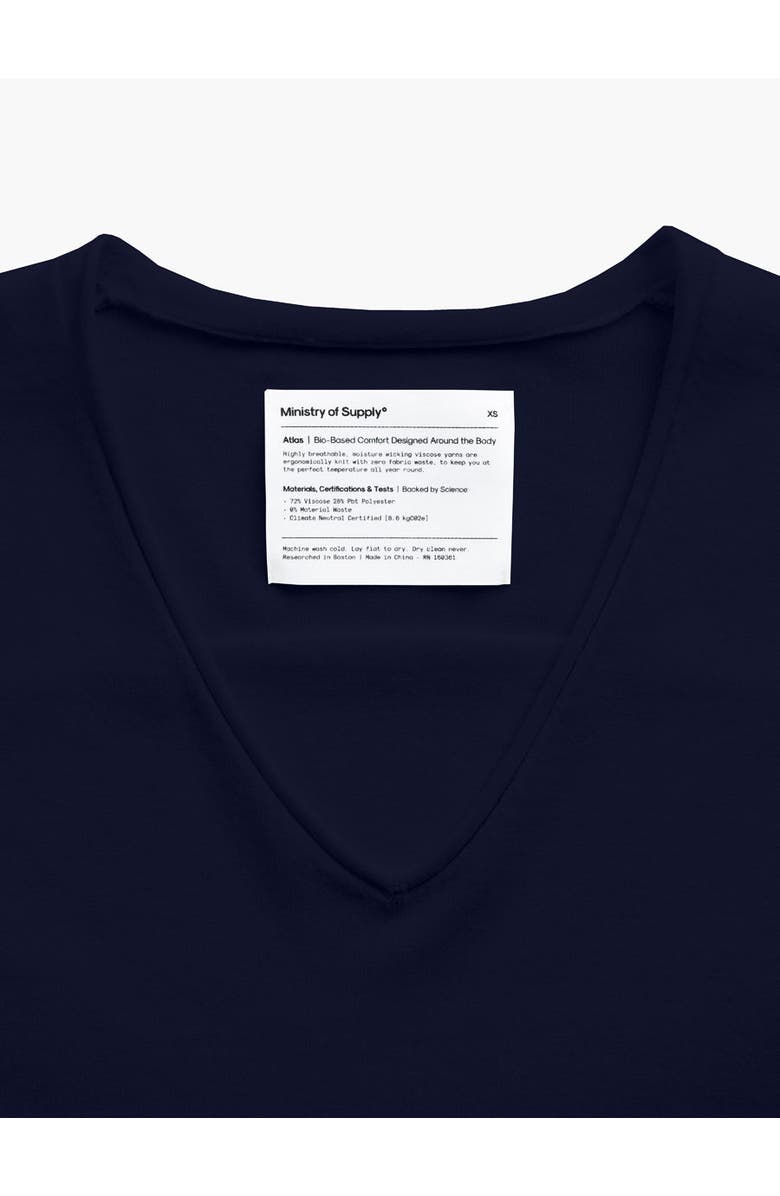 Ministry of Supply Women's Atlas Air V-Neck Sweater, Alternate, color, 